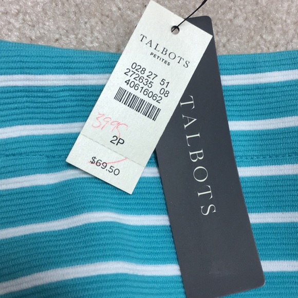 NWT flattering Talbots stripe skirt ❤️ - Picture 3 of 4